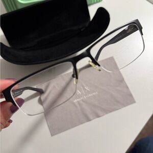 Armani Exchange Black prescription glasses